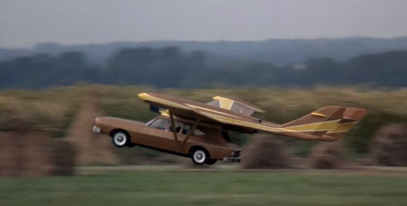 Image result for golden gun flying car